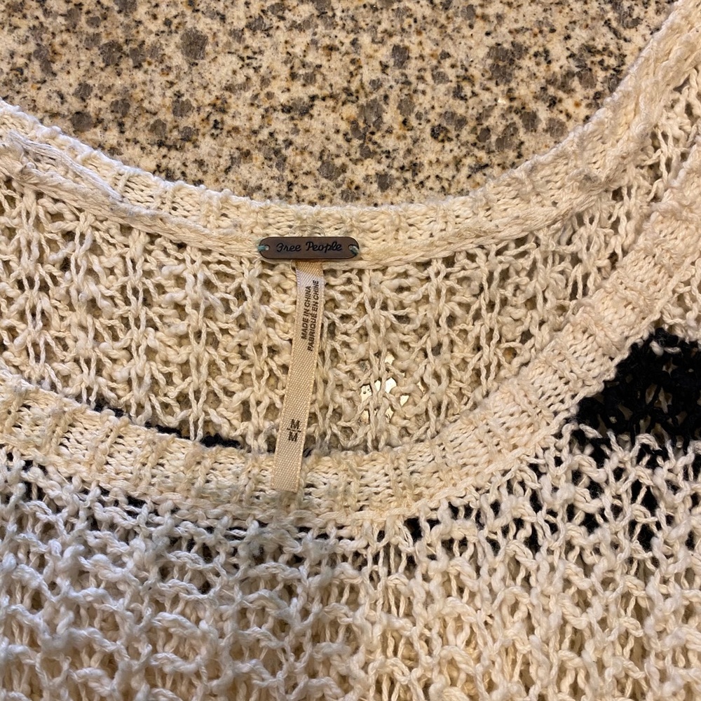 FREE PEOPLE 🖤 knit stripe sweater. - Picture 3 of 3